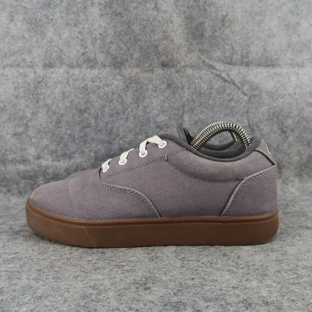 Heelys Shoes Youth 7 Sneakers Launch Active Lifestyle Boys Girl Grey Canvas Lace